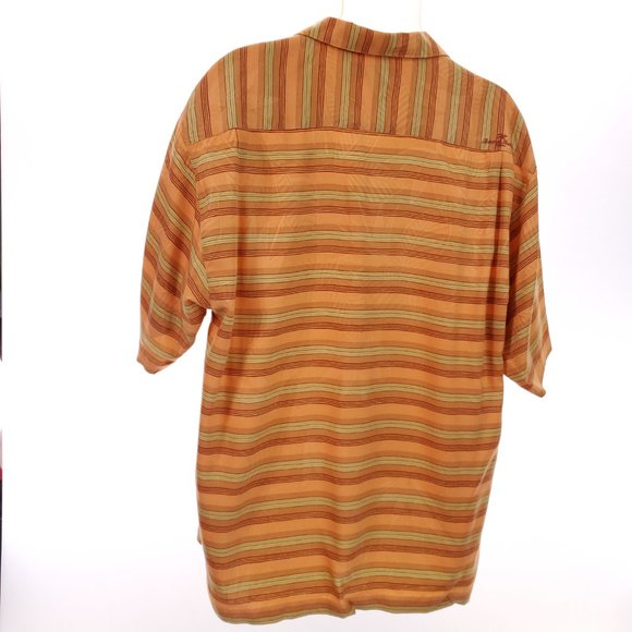 Tommy Bahama SILK Mens L Shirt Pocket Long Sleeve - Picture 5 of 9
